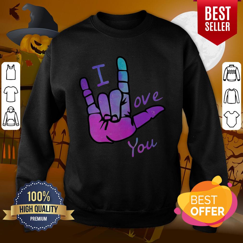 Pretty I Love You Sign Language Shirt - Image 4