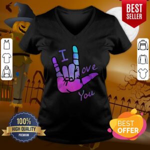 Alternative view of Pretty I Love You Sign Language Shirt