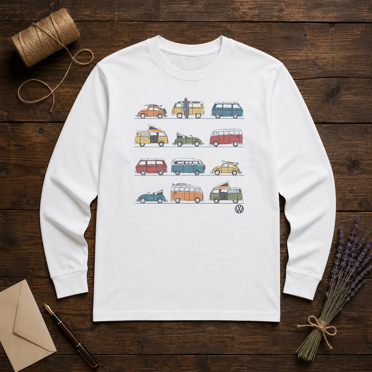 Top Volkswagen Vans And Beetles Mens Shirt - Image 5