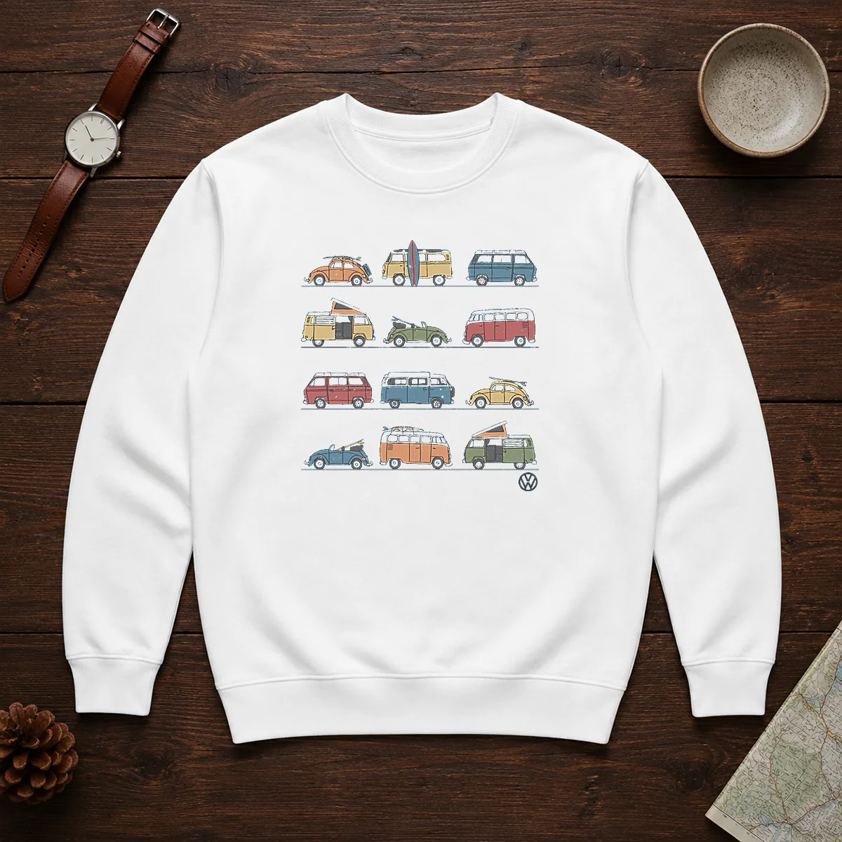 Top Volkswagen Vans And Beetles Mens Shirt - Image 7