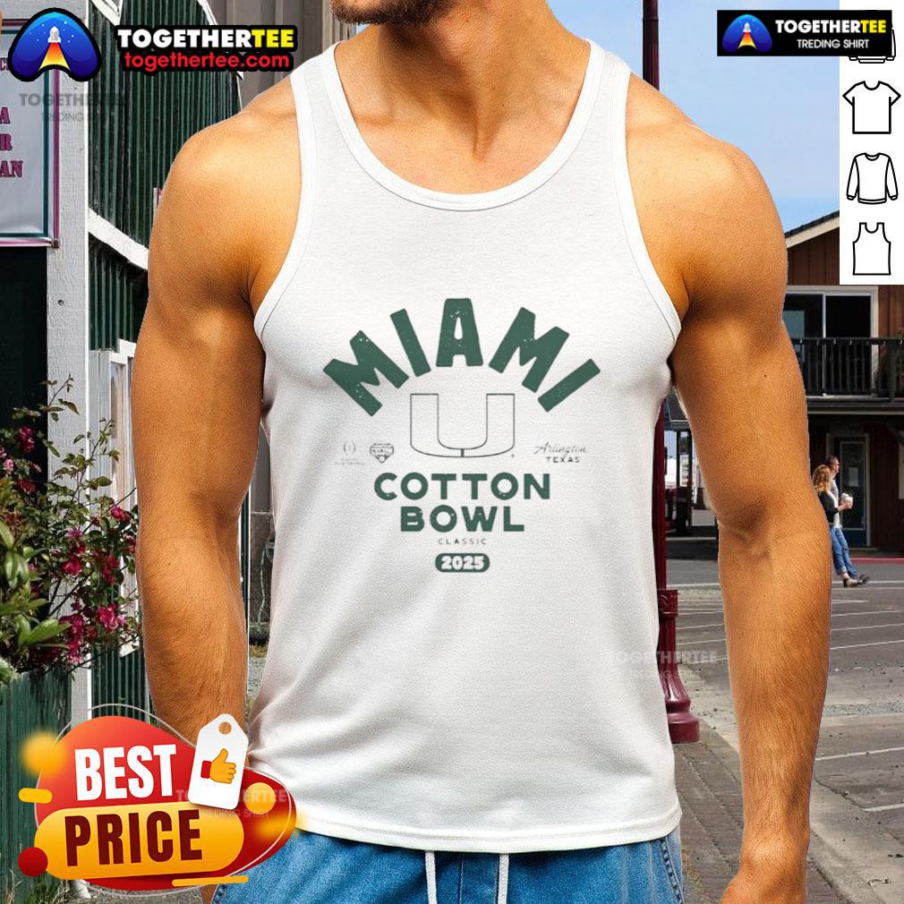 Awesome Miami Hurricanes Football 2025 Allstate Sugar Bowl CFP Arlington Texas T-Shirt - Image 4