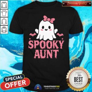 Original Spooky Aunt Family Cute Ghost Boo Halloween T-Shirt