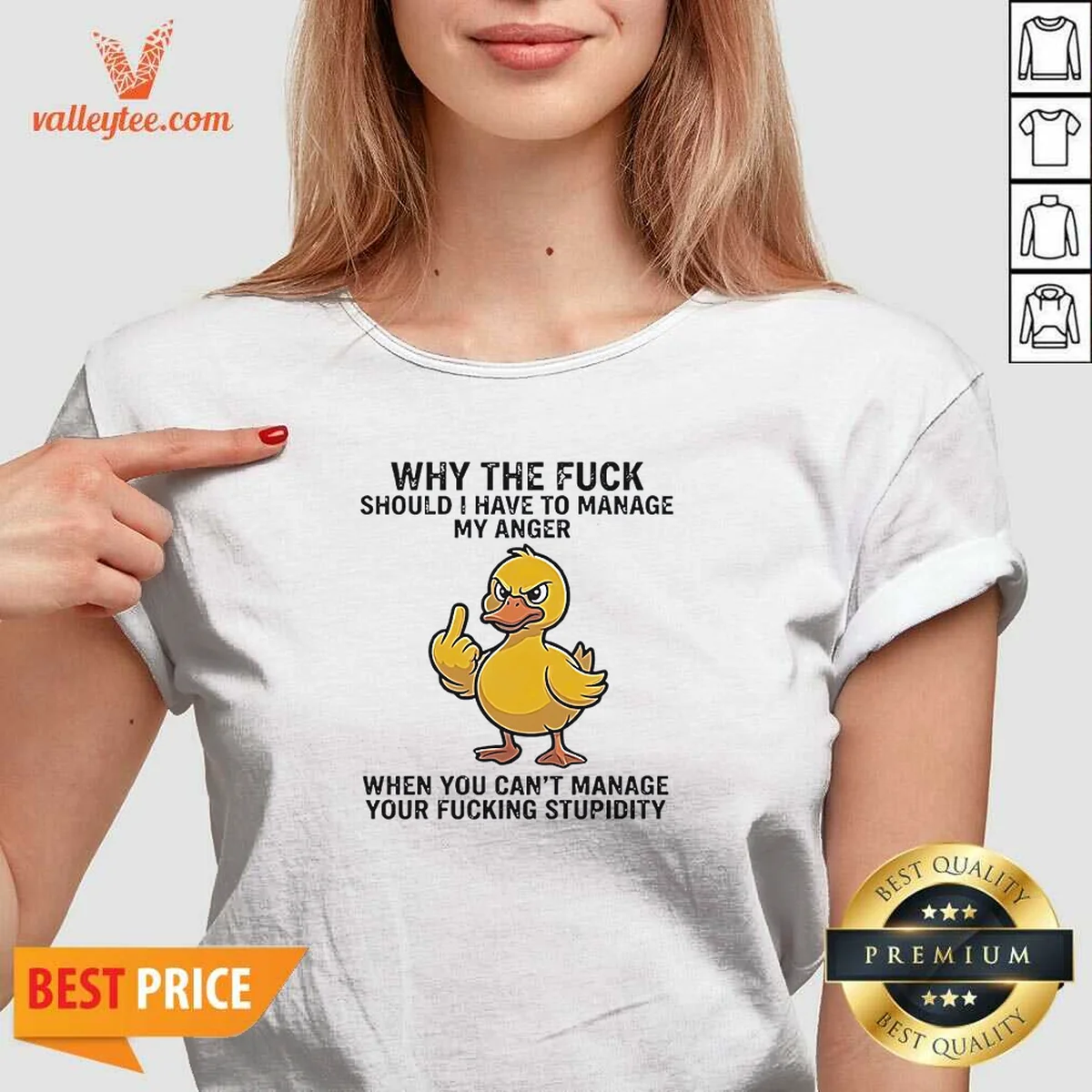 Hot Why The Fck Should I Have To Manage My Anger When You Cant Manage Your Stupidity Shirt - Image 2