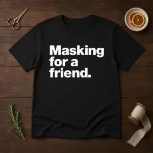 Pretty Masking For A Friend Shirt
