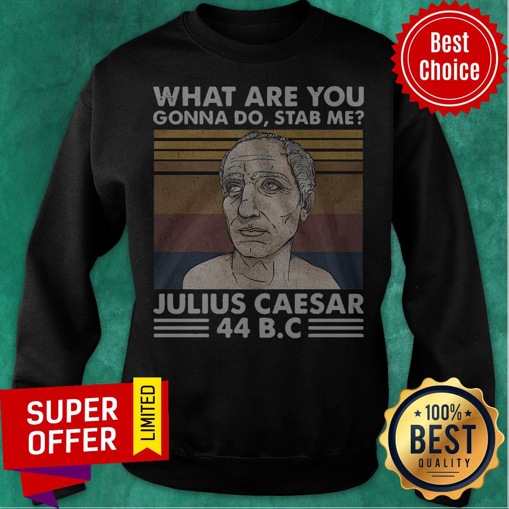 Top What Are You Gonna Do Stab Me Julius Caesar 44 B.C Shirt - Image 5