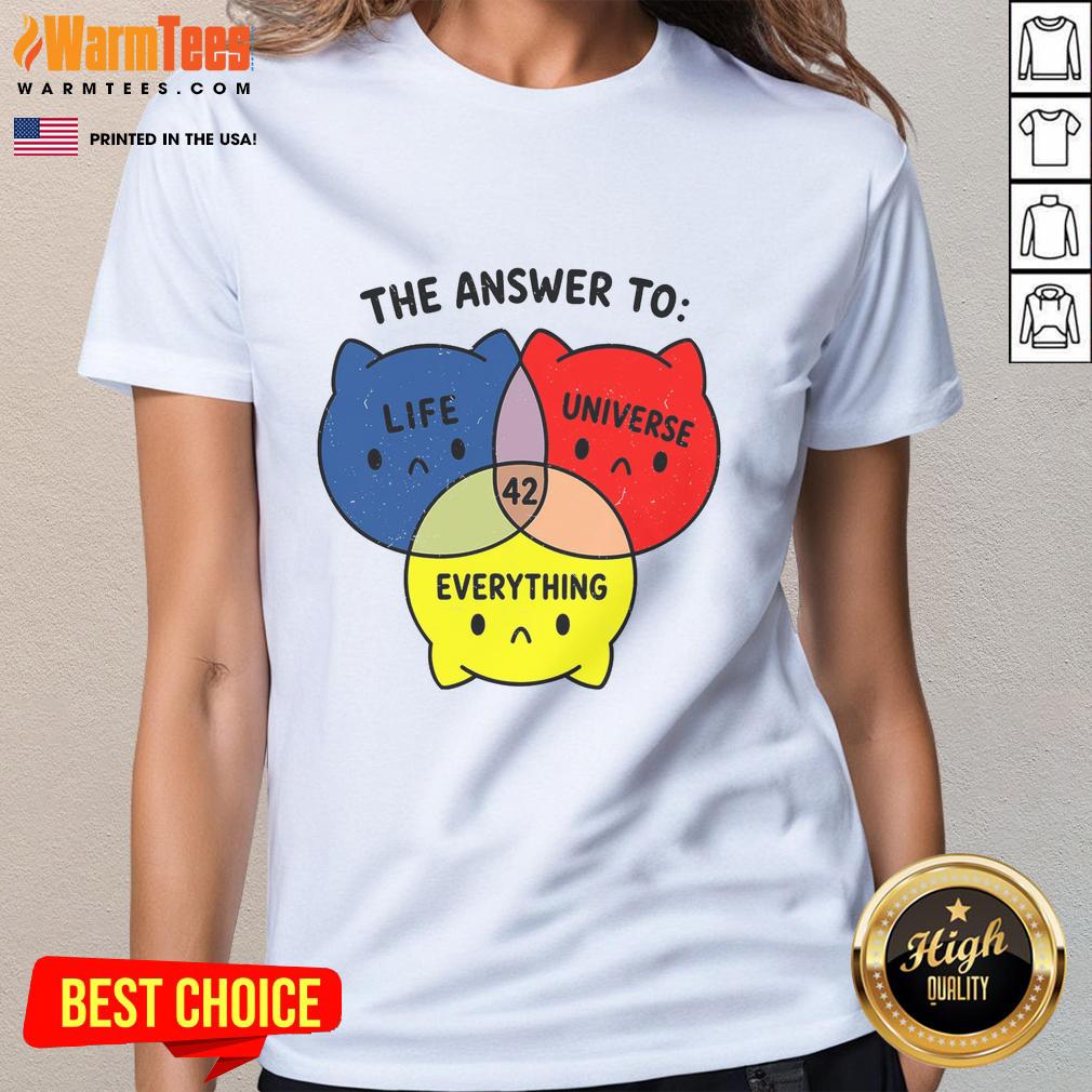 Official The Answer To Everything 42 T-Shirt - Image 3
