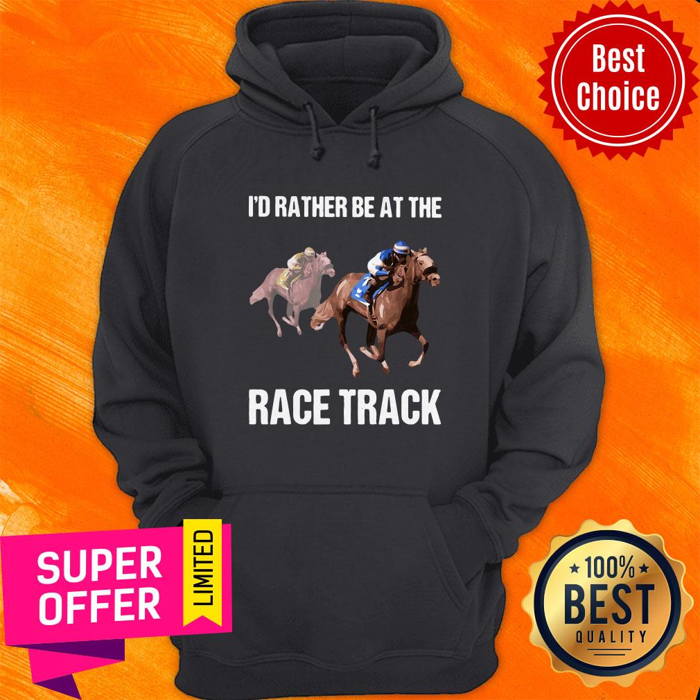 Awesome I'd Rather Be At The Race Track Shirt - Image 2