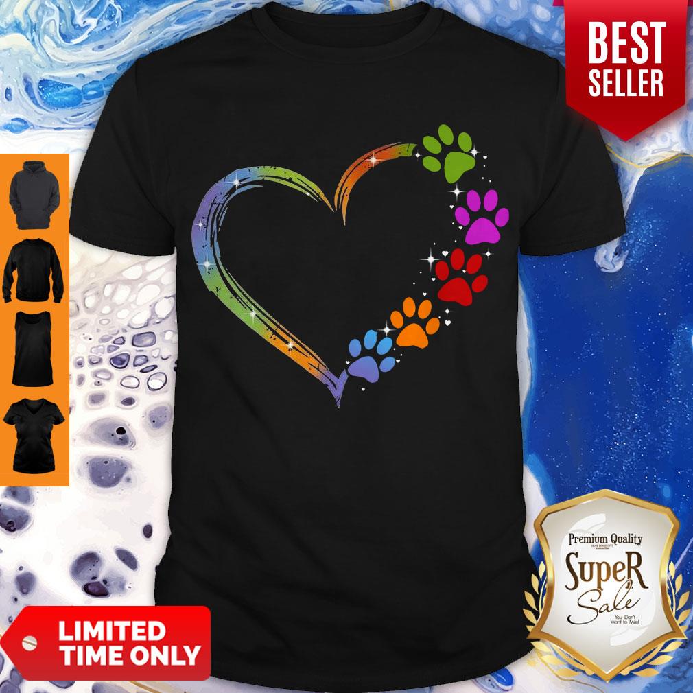 Pisces Dog Paw Color Shirt