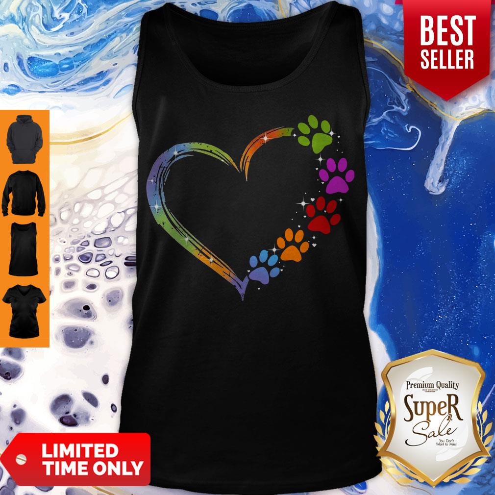 Pisces Dog Paw Color Shirt - Image 5