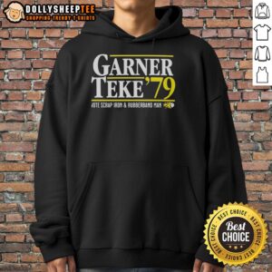 Alternative view of Good Garner Teke '79 Vote Scrap Iron And Rubberband Man T-Shirt