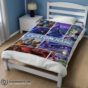 Alternative view of Cute Perfect Disney Pixar Onward Magical Journey Collage Blanket Fleece Customized Blanket