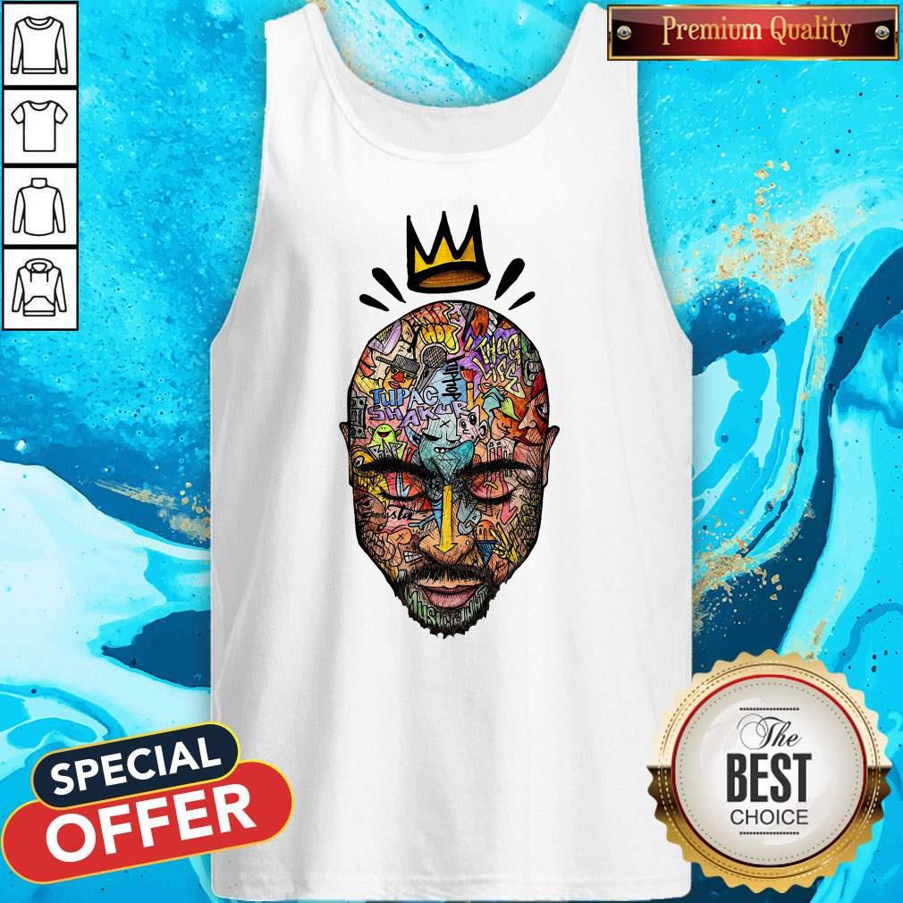 Funny Tupac Shakur Thug Life King Art Shirt - Image 5