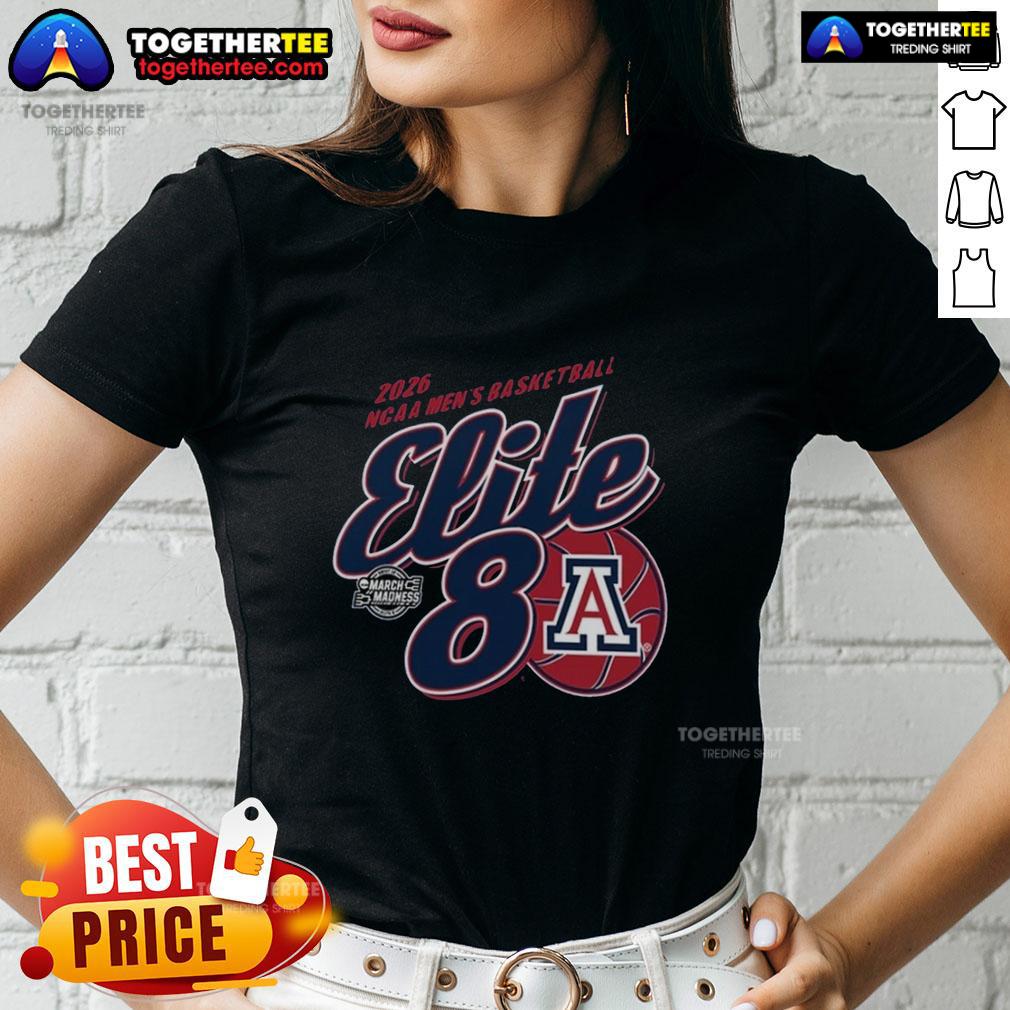 Good Arizona Wildcats Men's Basketball Elite 8 March Madness T-Shirt - Image 3