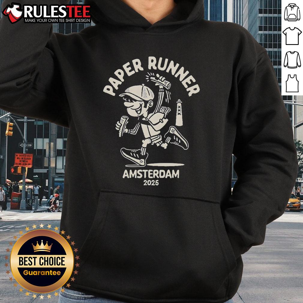 Cute Paper Runner Amsterdam 2025 T-Shirt - Image 2