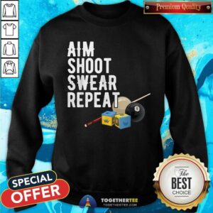 Alternative view of Aim Shoot Swear Repeat Bia Shirt