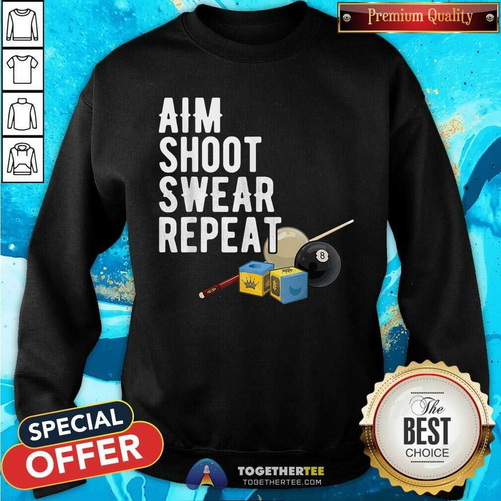 Aim Shoot Swear Repeat Bia Shirt - Image 2