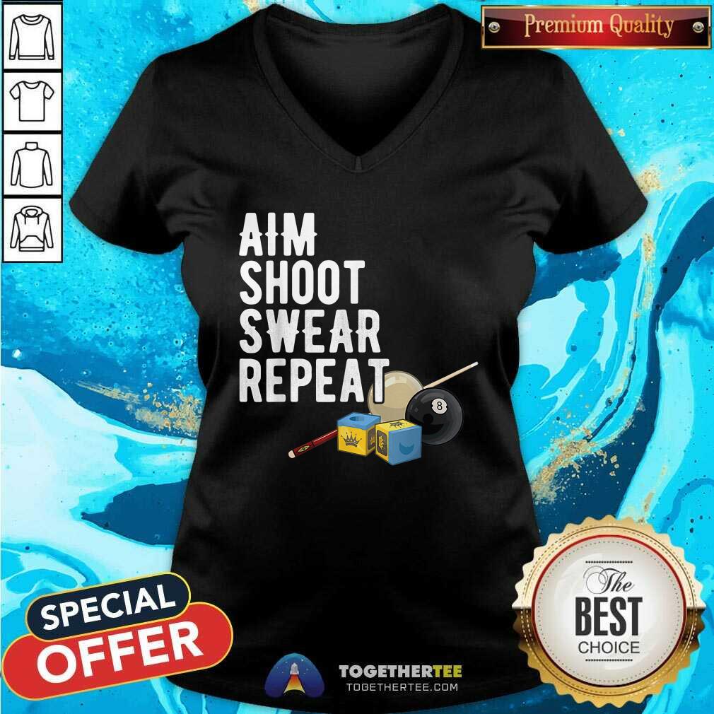 Aim Shoot Swear Repeat Bia Shirt - Image 3