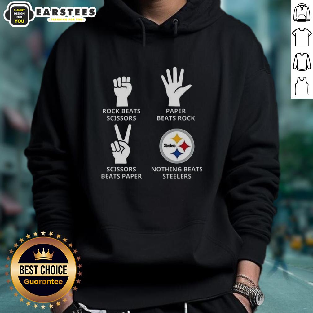 Official Nothing Beats Pittsburgh Steelers Football Logo T-Shirt - Image 2