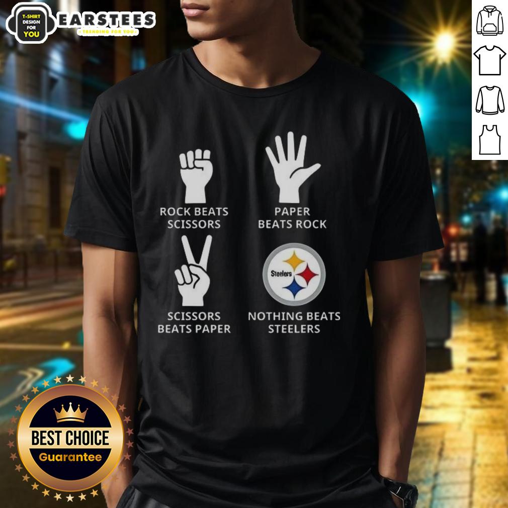 Official Nothing Beats Pittsburgh Steelers Football Logo T-Shirt