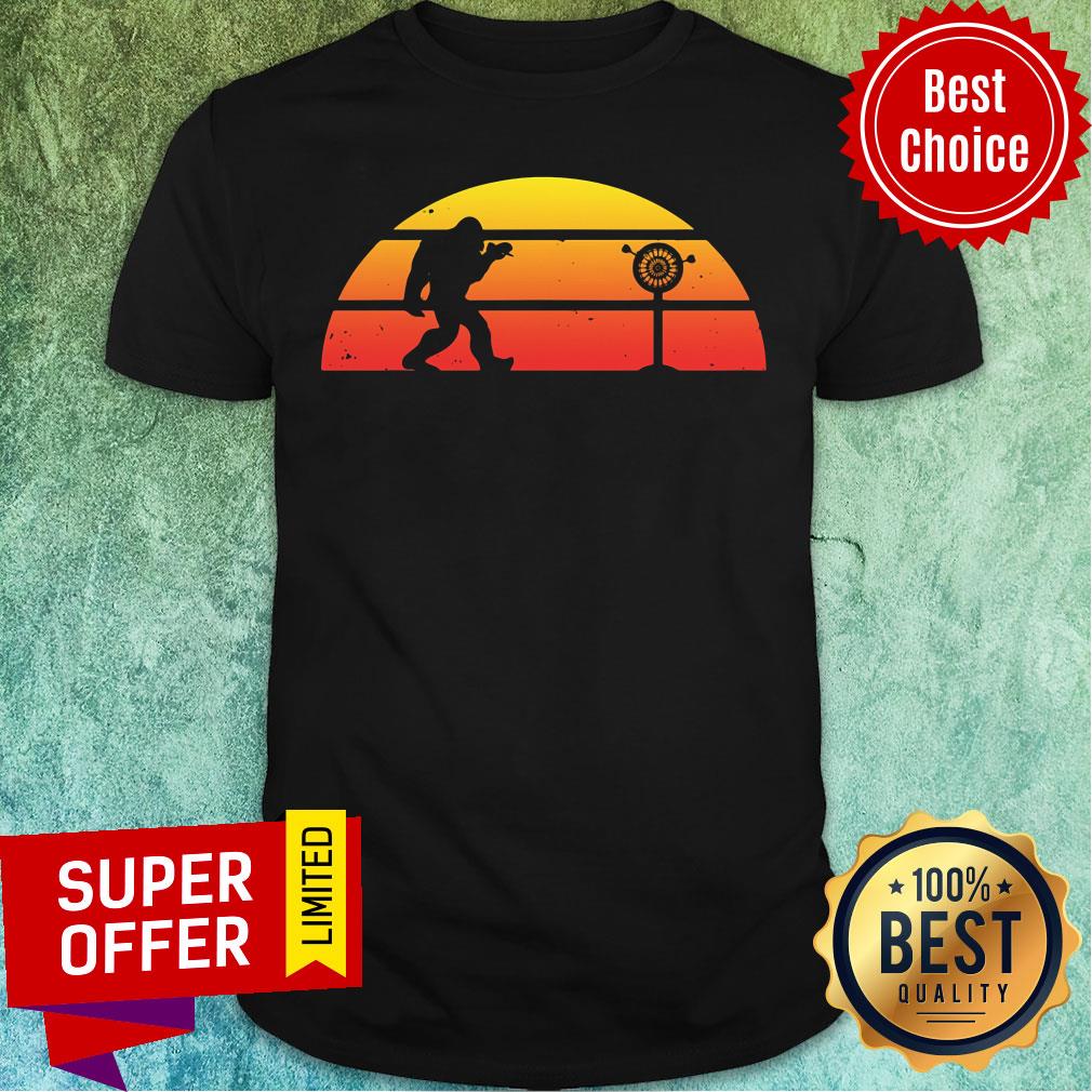 Bigfoot Playing Darts Vintage Shirt