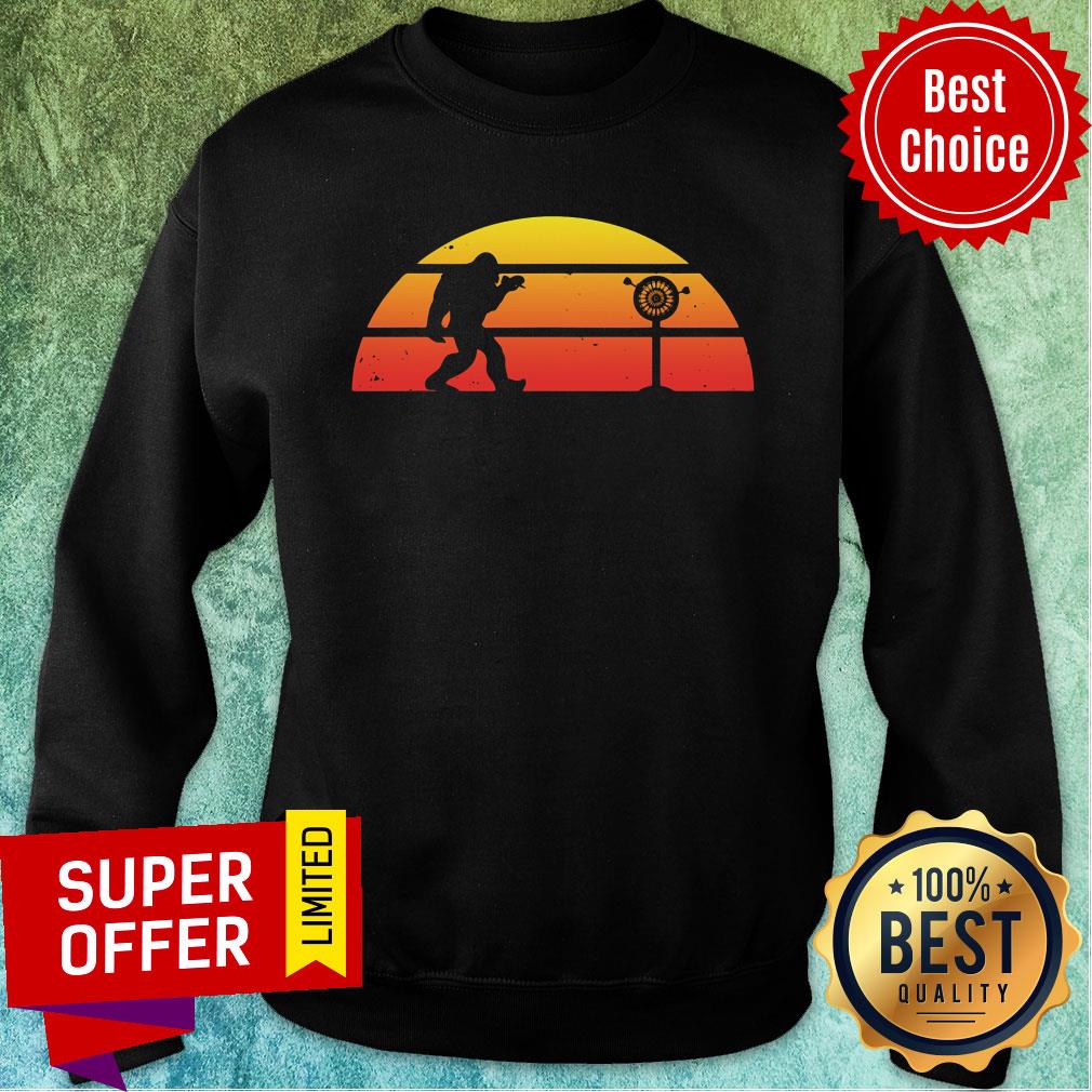 Bigfoot Playing Darts Vintage Shirt - Image 5