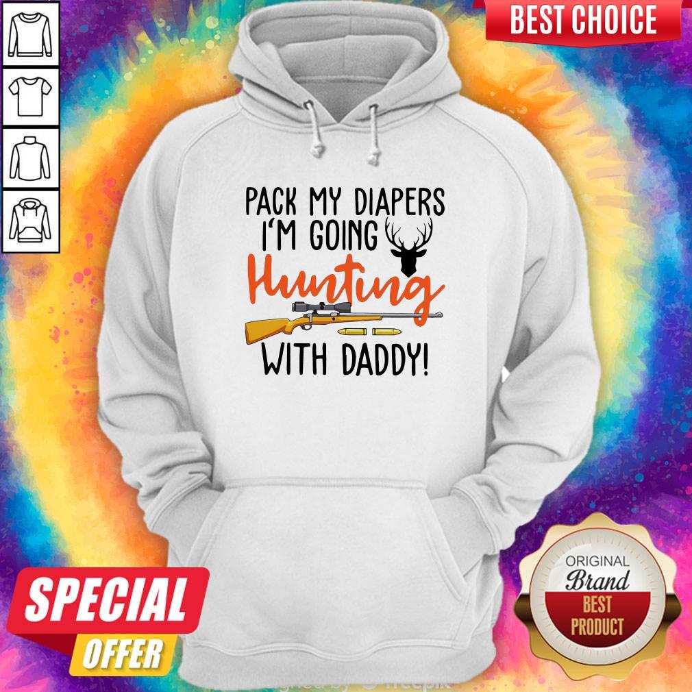 Pack My Diapers I’m Going Fishing With Daddy Shirt - Image 3