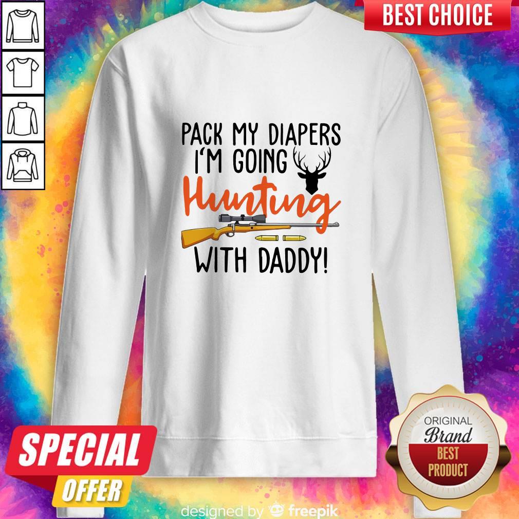 Pack My Diapers I’m Going Fishing With Daddy Shirt - Image 4