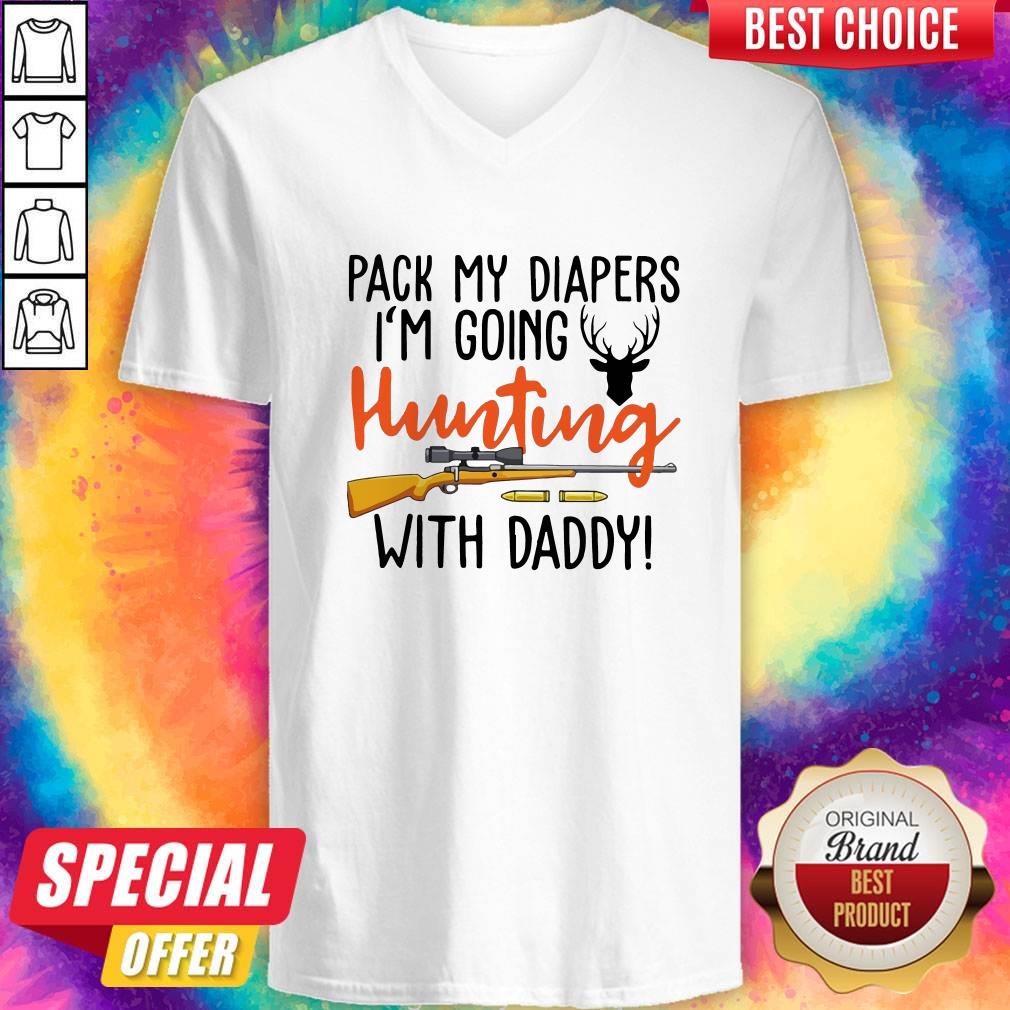 Pack My Diapers I’m Going Fishing With Daddy Shirt - Image 2