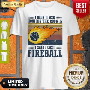 Pretty I Didn’t Ask How Big The Room Is I Said I Cast Fireball Vintage Shirt