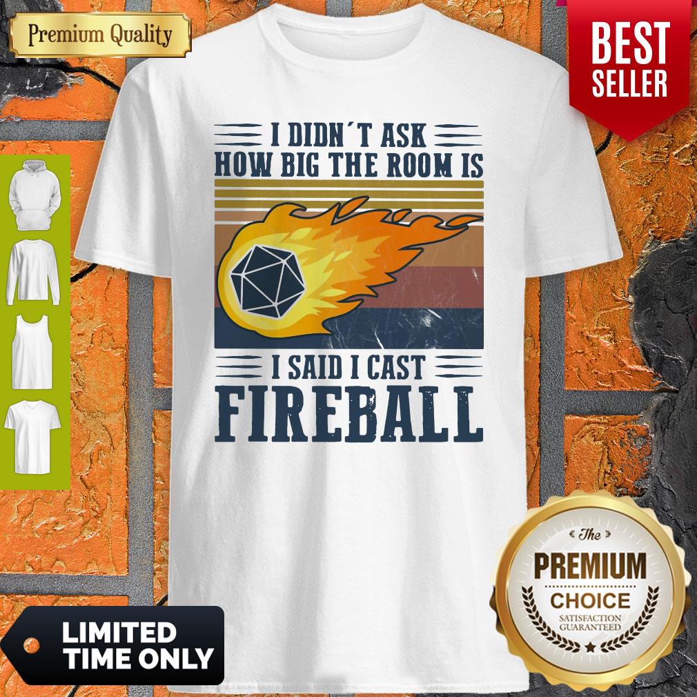 Pretty I Didn’t Ask How Big The Room Is I Said I Cast Fireball Vintage Shirt