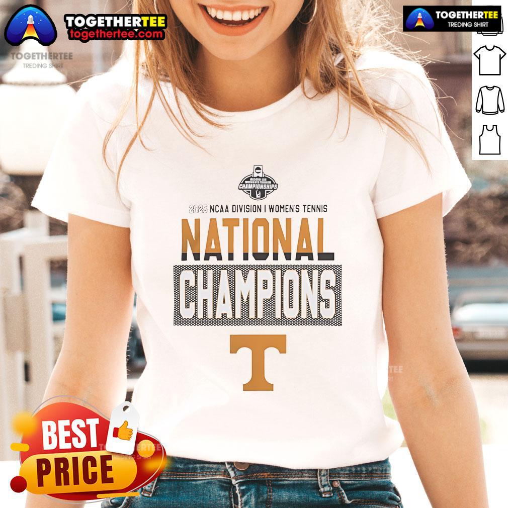 Official Tennessee Volunteers 2025 NCAA DI Women's Tennis National Champions T-Shirt - Image 3