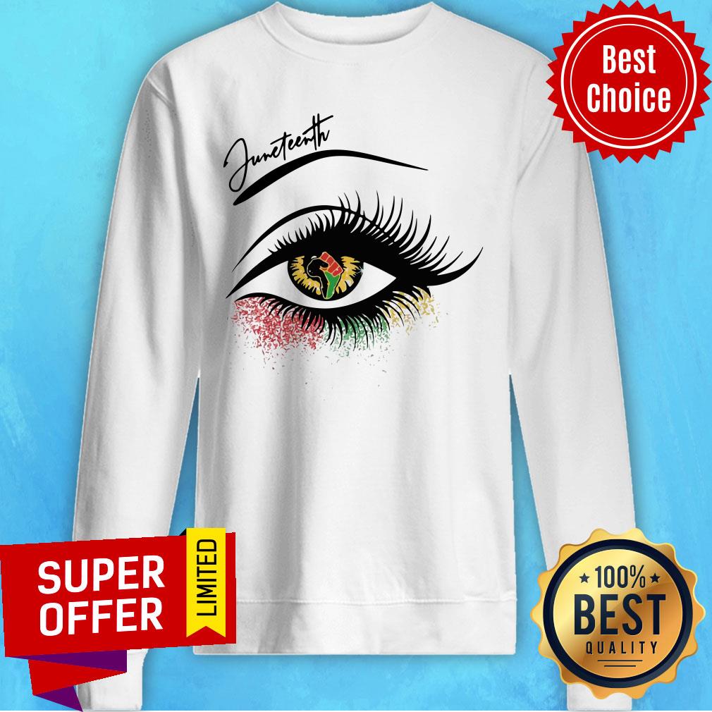 Nice Bright Eyes Juneteenth Is My Independence Day Shirt - Image 2