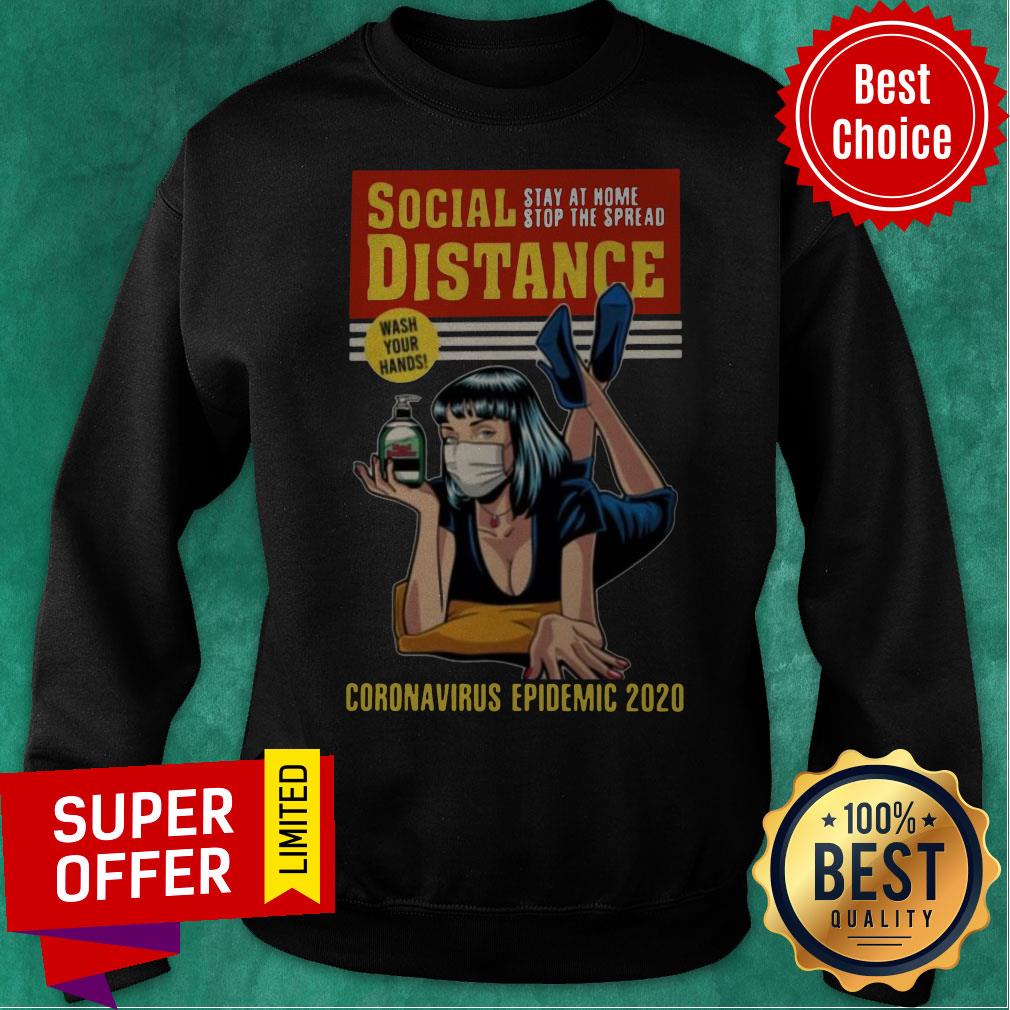 Nice Social Distance Stay At Home Stop The Spread Coronavirus Epidemic 2020 Shirt - Image 5