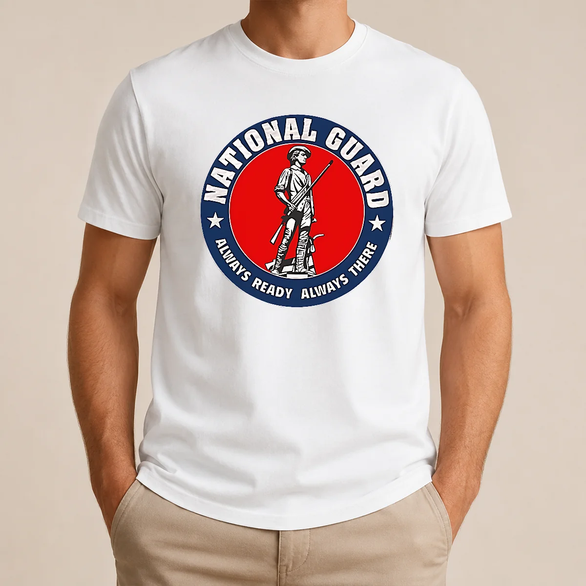 Hot Funny National Guard Always Ready Always There Shirt