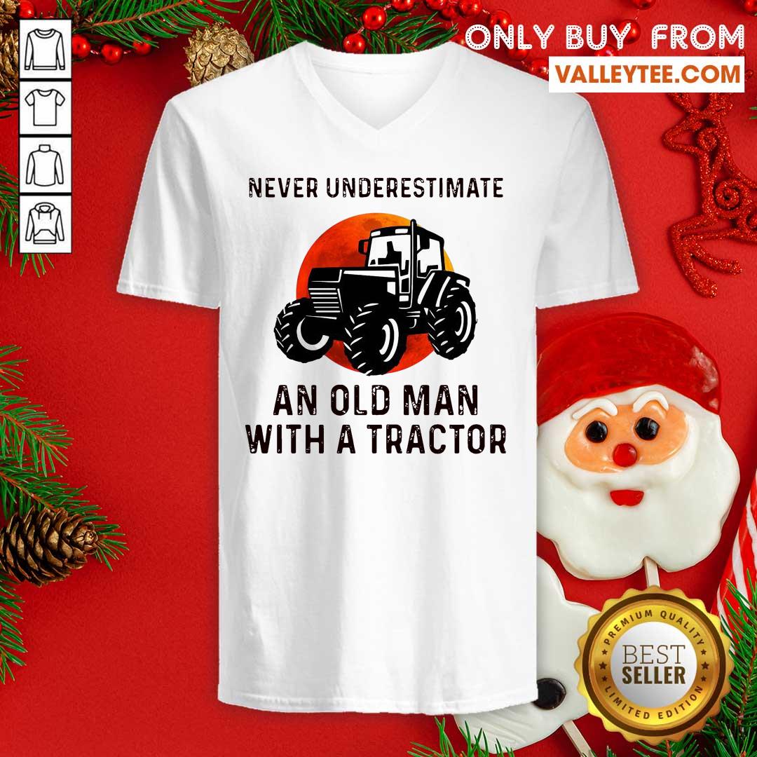 Hot Never Underestimate An Old Man With An Old Tractor Shirt - Image 4