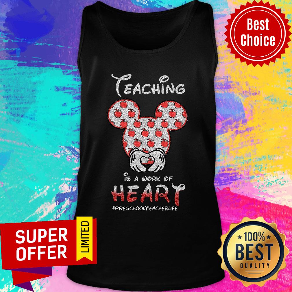 Mickey Mouse Teaching Is A Work Of Heart Shirt - Image 3