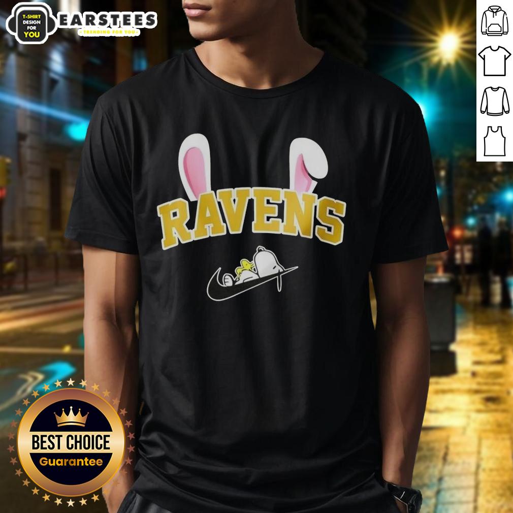 Awesome Baltimore Ravens X Snoopy Happy Easter T-Shirt