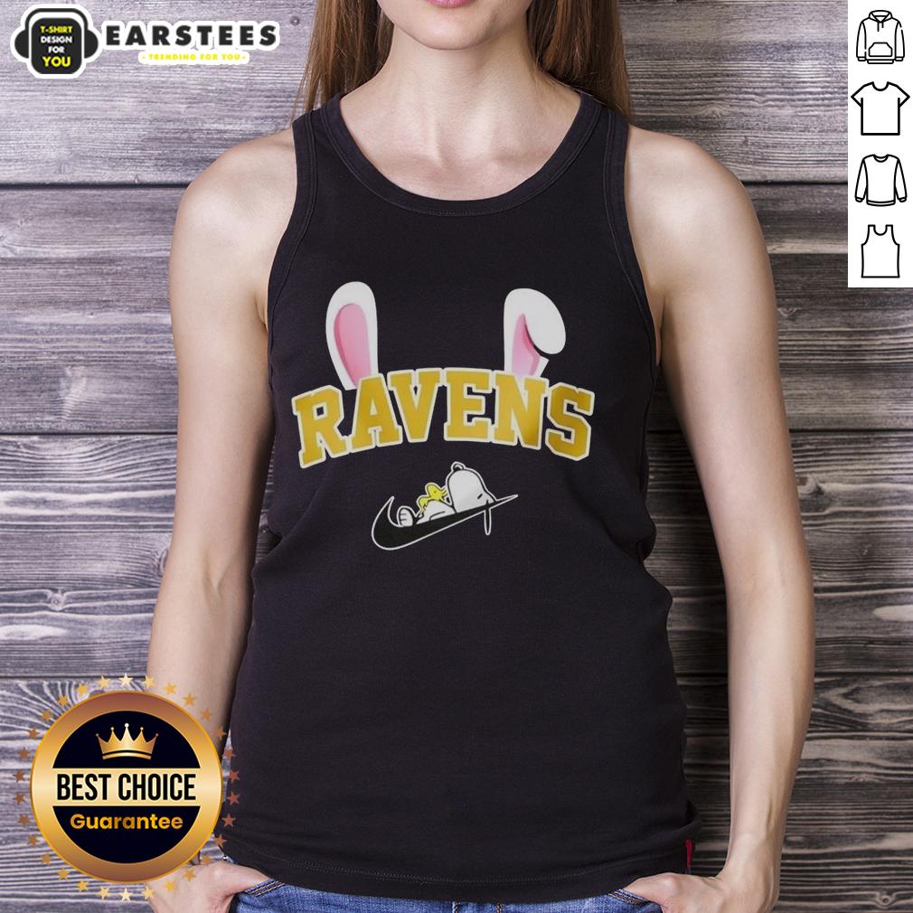 Awesome Baltimore Ravens X Snoopy Happy Easter T-Shirt - Image 4