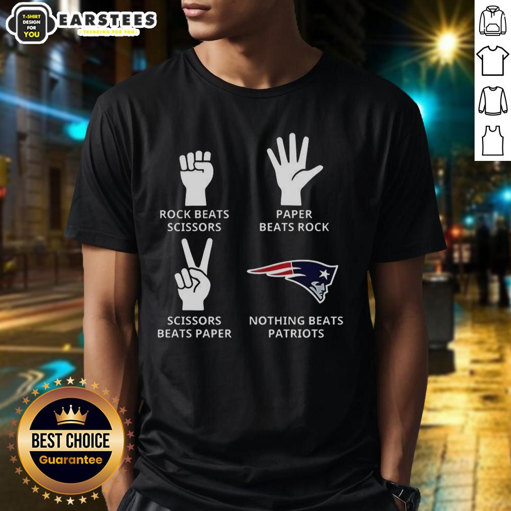 Official Nothing Beats New England Patriots Football Logo T-Shirt