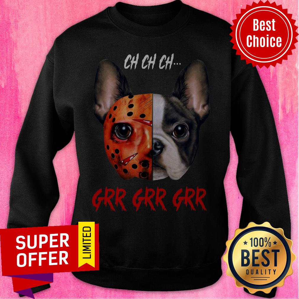 Nice Happy Halloween Dog Ch Ch Ch Grr Grr Grr Shirt - Image 2