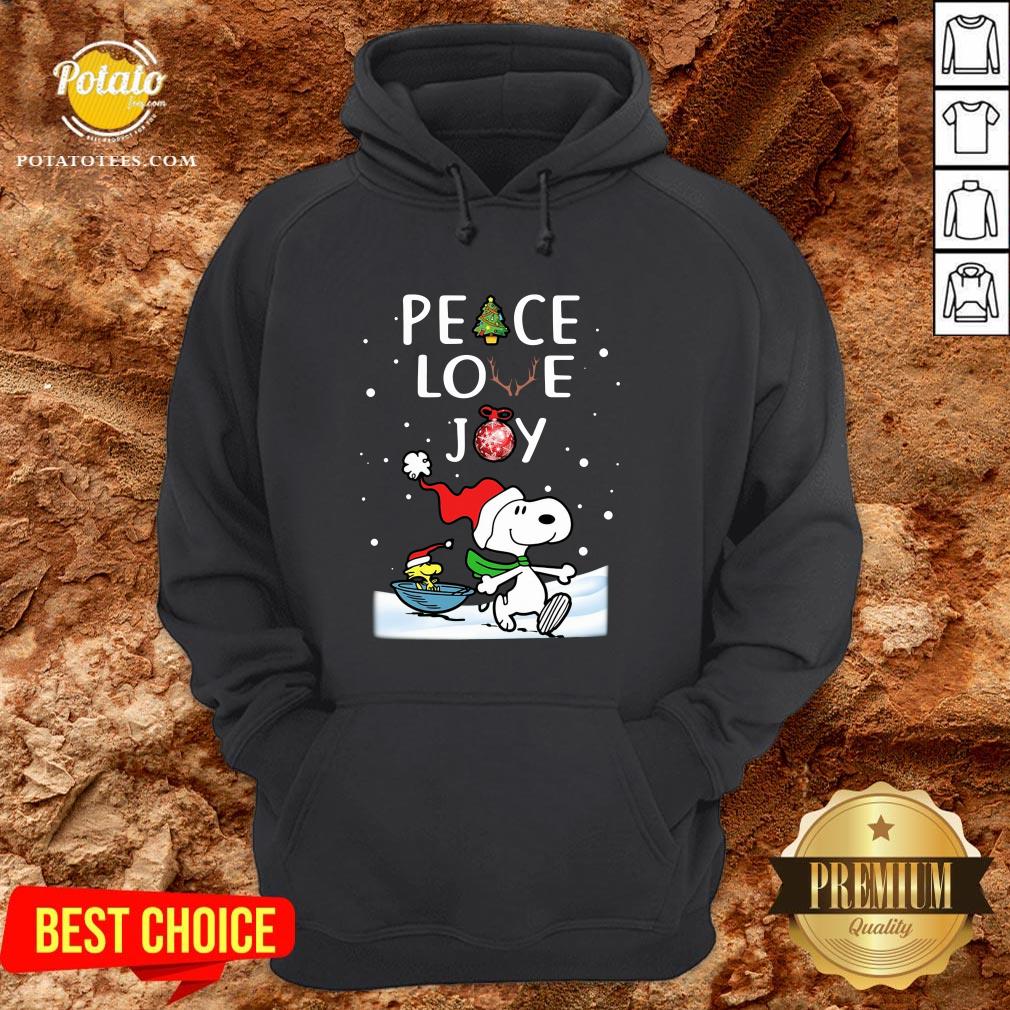 Perfect Merry Christmas Peanuts Snoopy Peace Love Joy Shirt - Image 5