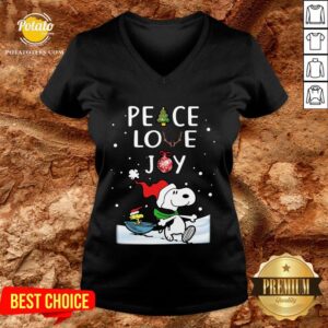 Alternative view of Perfect Merry Christmas Peanuts Snoopy Peace Love Joy Shirt