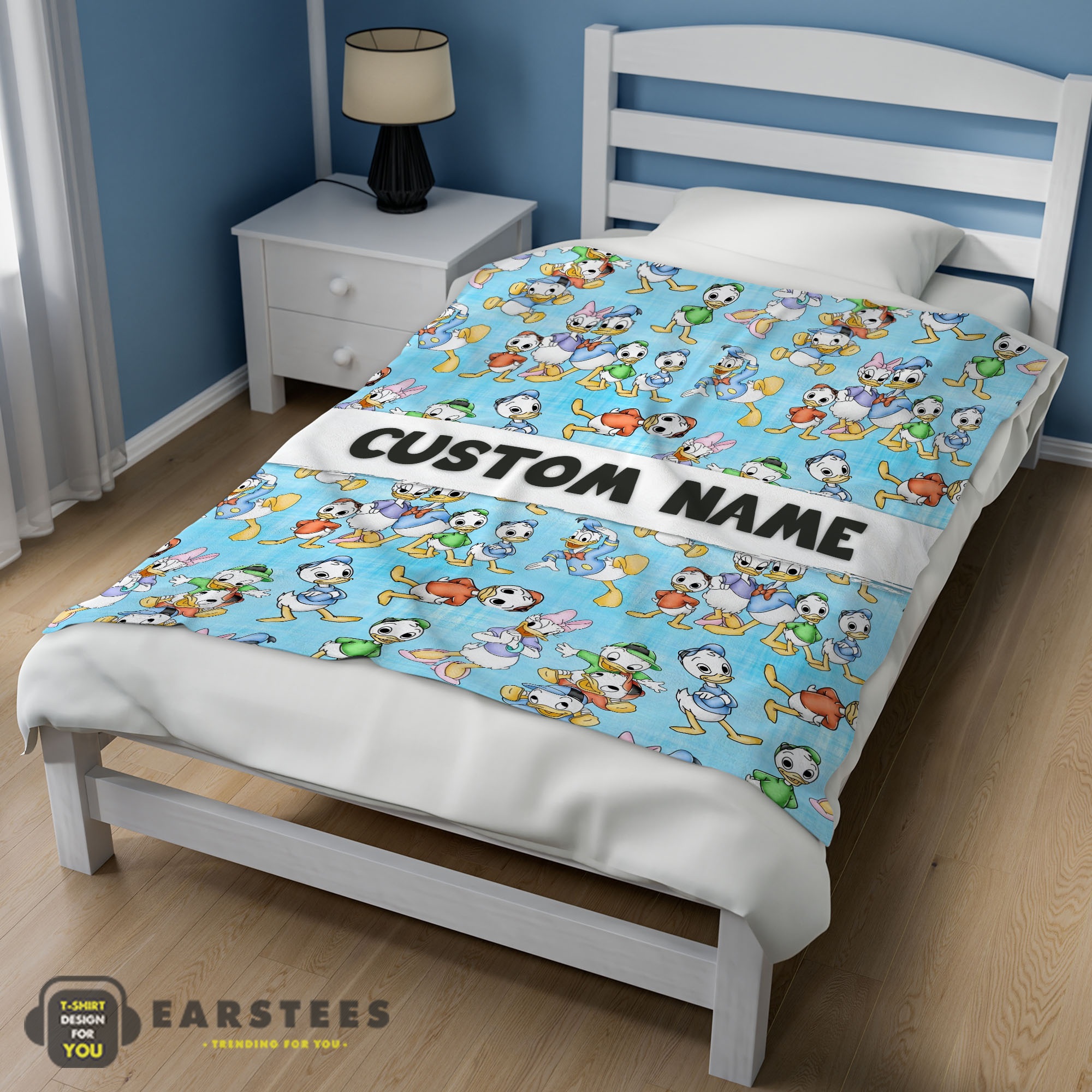 Good Disney Donald Duck Daisy Huey Dewey Louie Blanket Fleece Customized Blanket - Image 2