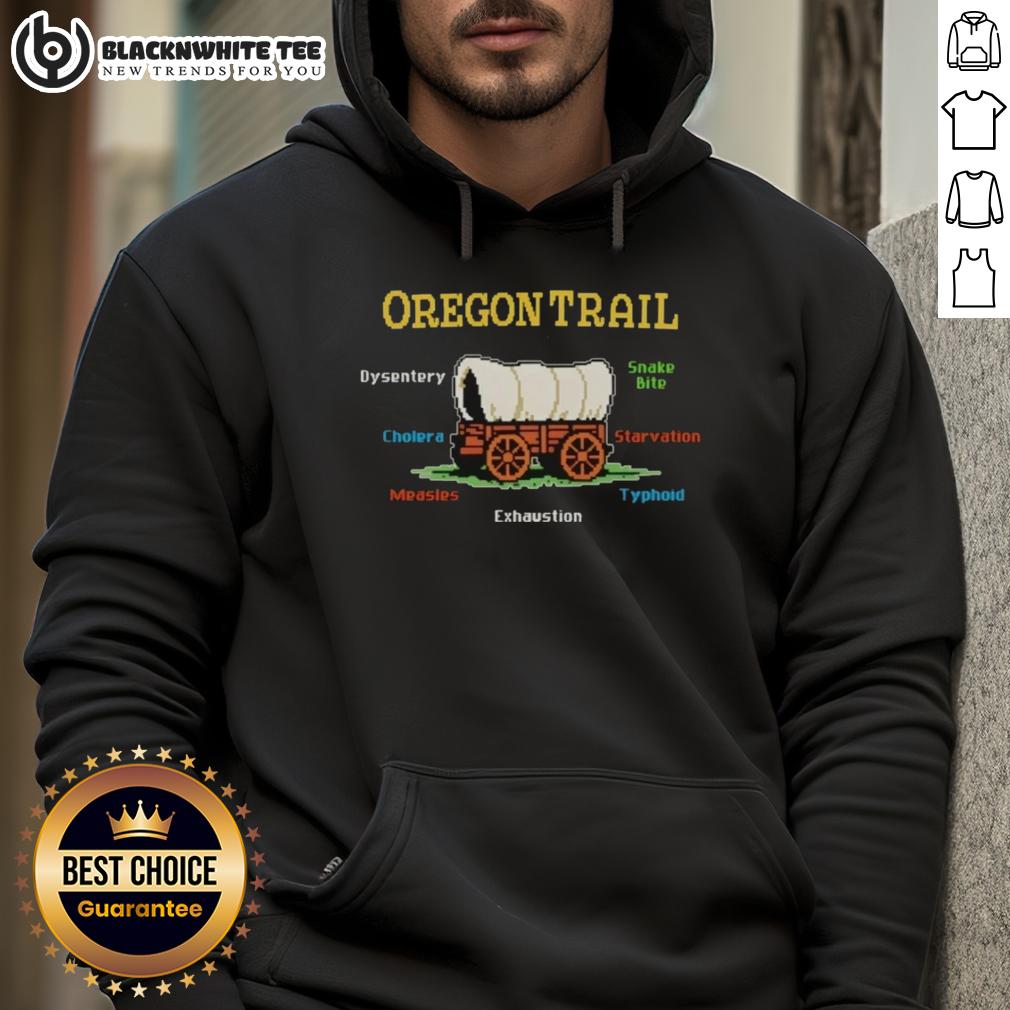 Top The Oregon Trail Oregon Trail Dysentery Snake Bite Cholera Starvation T-Shirt - Image 2