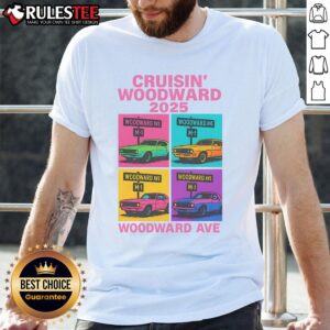 Awesome 2025 Woodward Ave M1 Car Cruise Pop Art T-Shirt