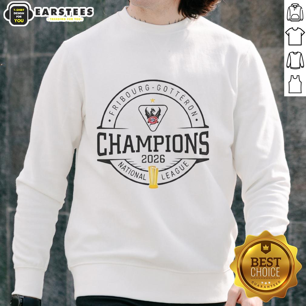Nice Hc Fribourg-Gottéron Schweizer Meister 2026 National League Champions T-Shirt - Image 5
