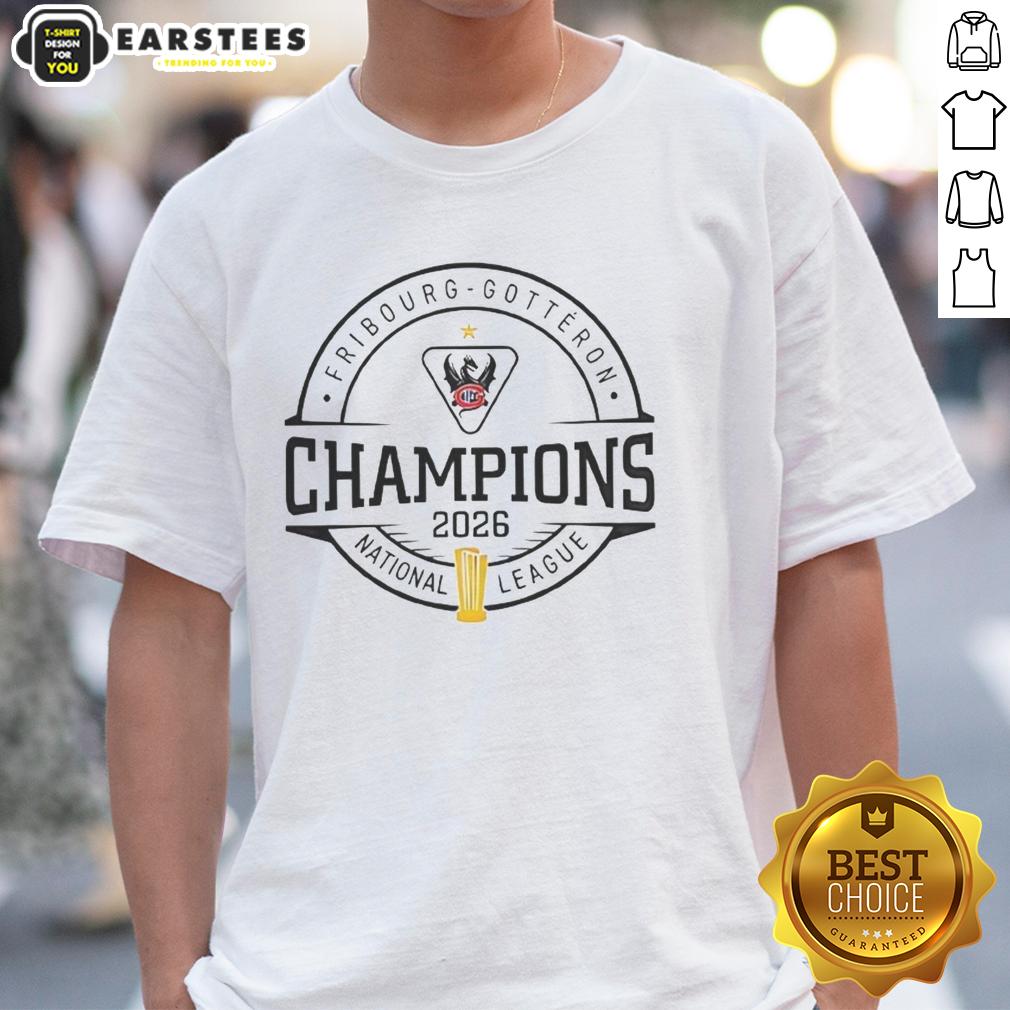 Nice Hc Fribourg-Gottéron Schweizer Meister 2026 National League Champions T-Shirt