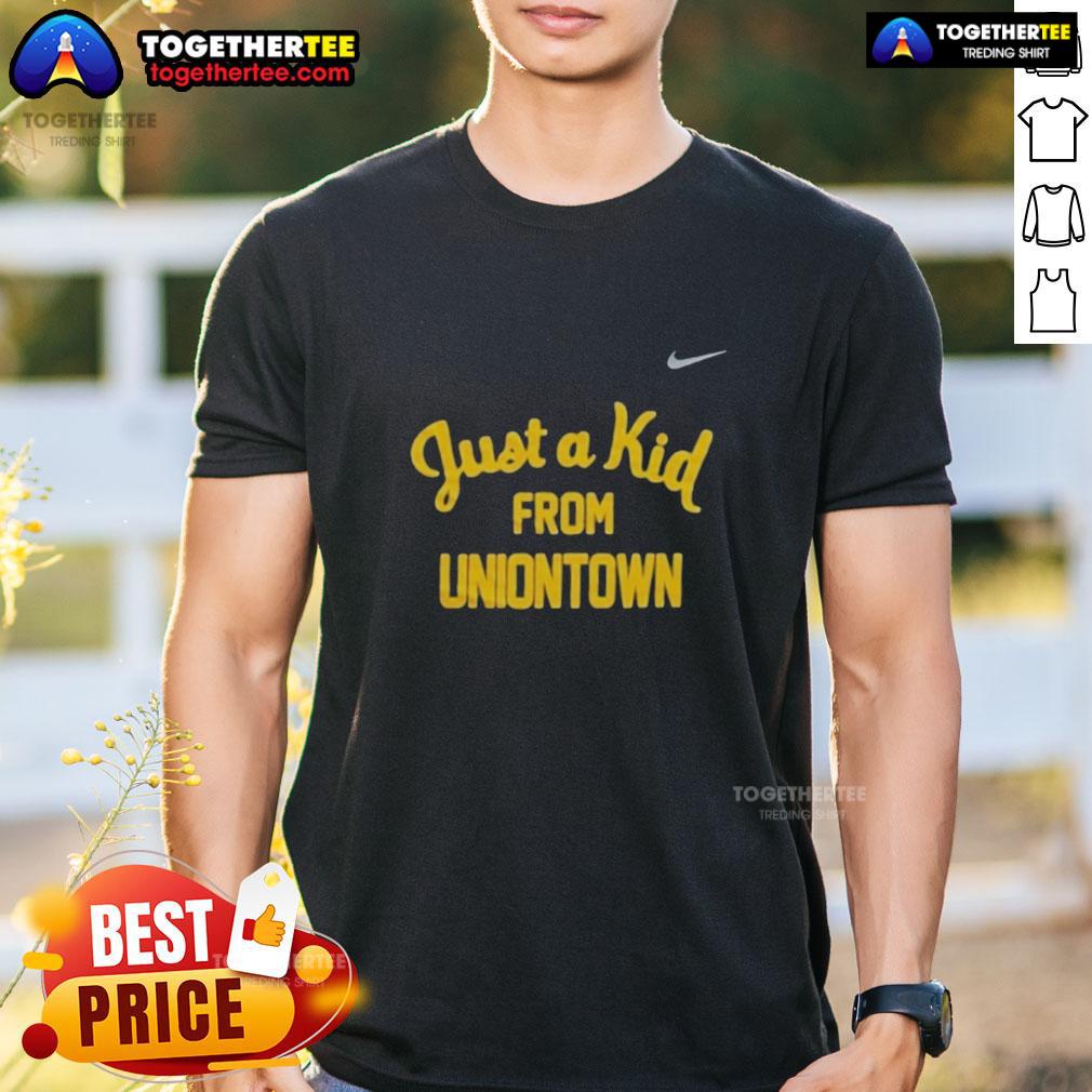 Official West Virginia Mountaineers Just A Kid From Uniontown T-Shirt