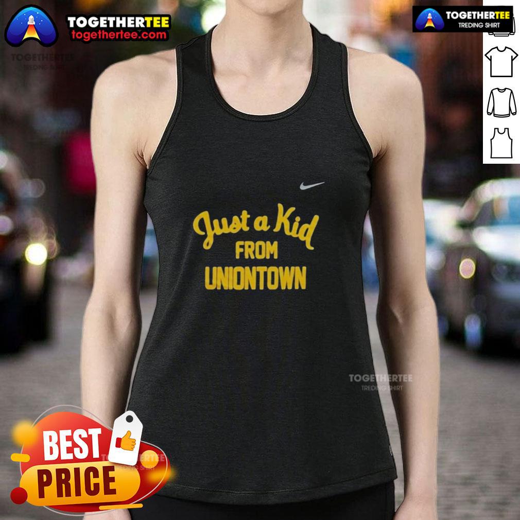 Official West Virginia Mountaineers Just A Kid From Uniontown T-Shirt - Image 6