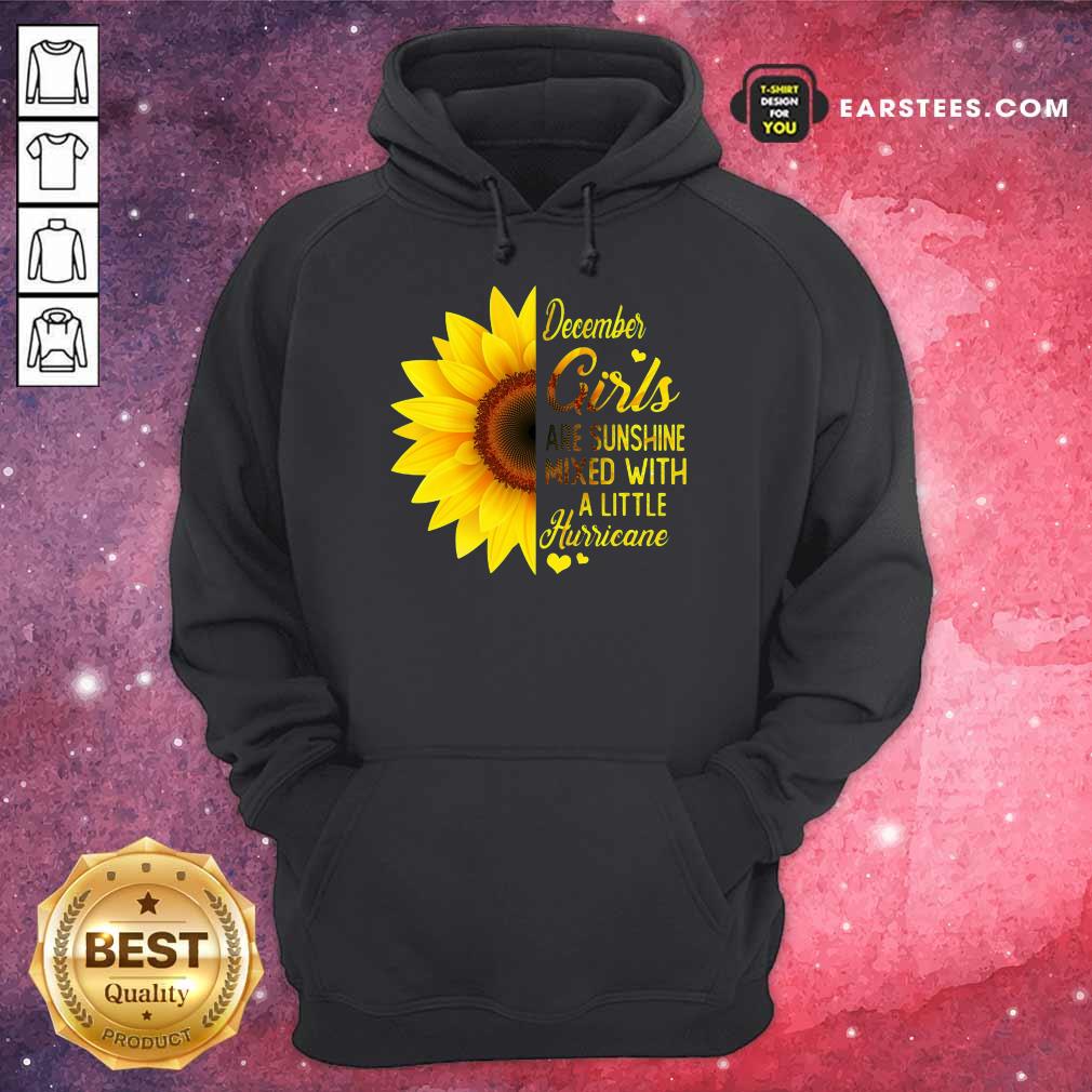 Good December Girls Are Sunshine Mixed Hurricane Sunflower Shirt - Image 4